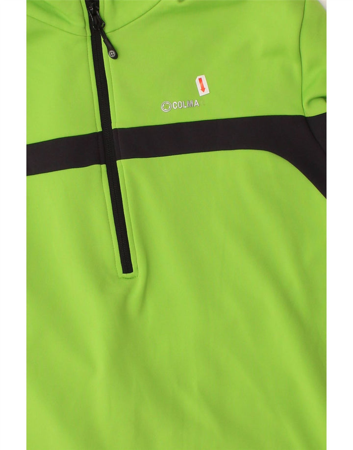 COLMAR Mens Graphic Pullover Tracksuit Top Large Green Colourblock Vintage Colmar and Second-Hand Colmar from Messina Hembry 