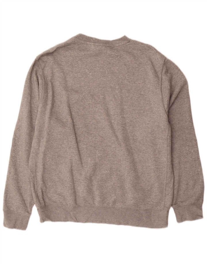 NIKE Felpa da uomo Maglione grande in cotone grigio