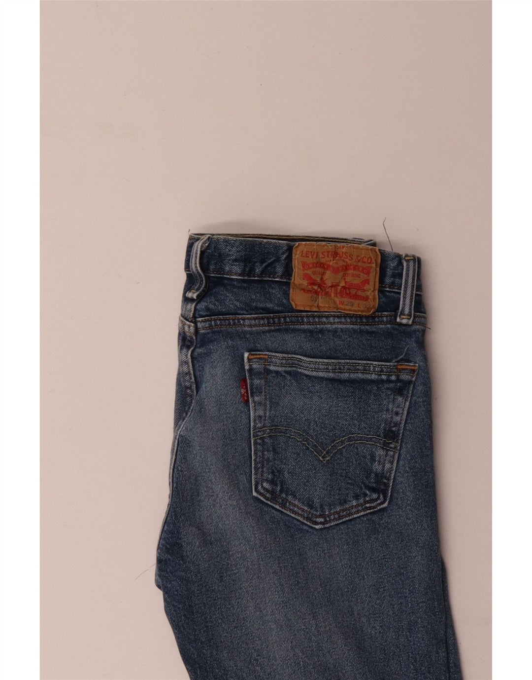 Jeans Levi's da donna 511 slim invecchiati W29 L32 cotone blu