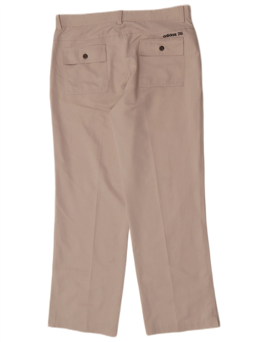 Pantaloni chino dritti da uomo Adidas W32 L30 poliestere beige