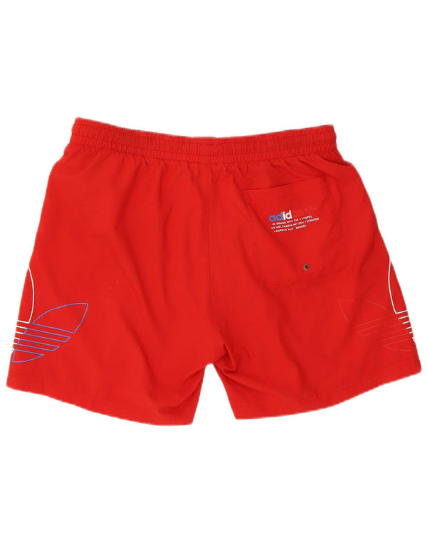 Pantaloncini sportivi Adidas Prime Blue Graphic Graphic grandi poliestere rosso