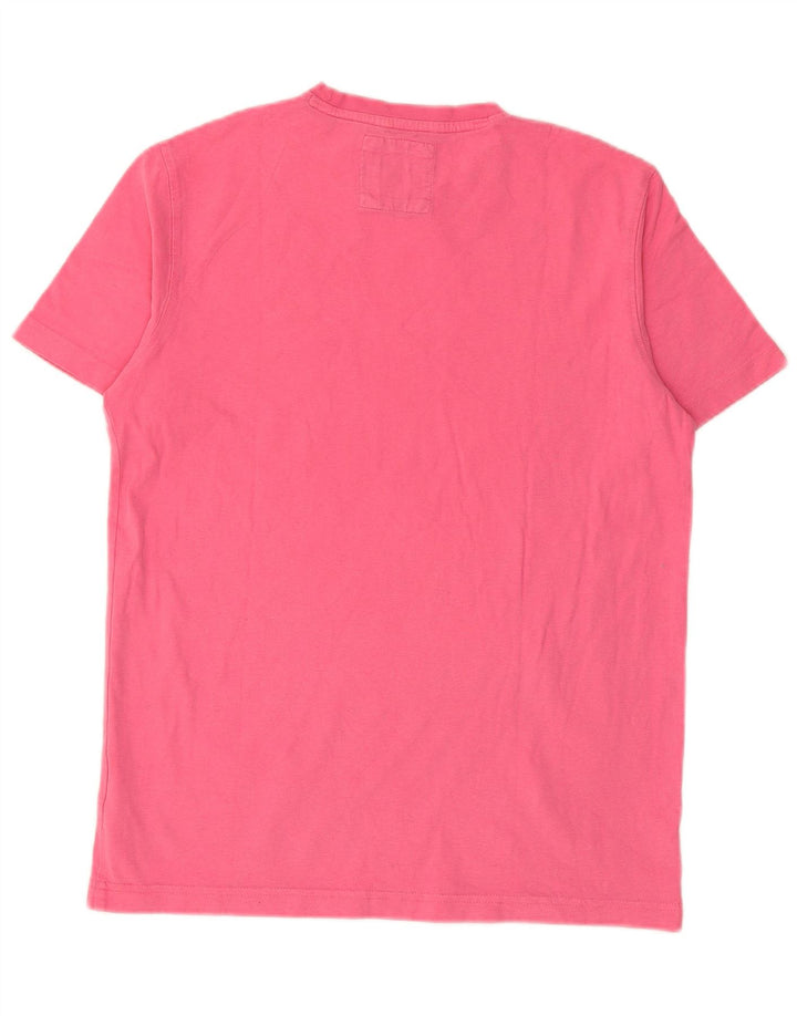 CREW CLOTHING T-shirt da uomo Top piccola in cotone rosa