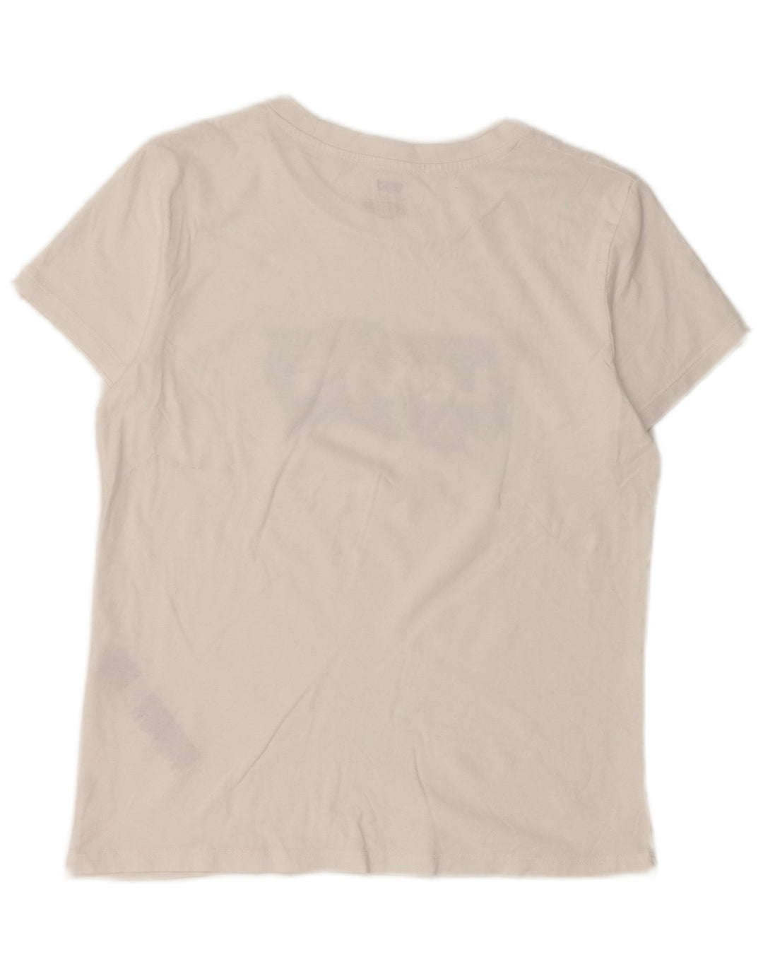 T-shirt grafica da donna Levi's Top UK 10 piccola in cotone bianco