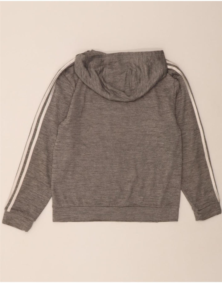 ADIDAS Womens Graphic Hoodie Jumper US 18/20  XL Grey Polyester Vintage Adidas and Second-Hand Adidas from Messina Hembry 
