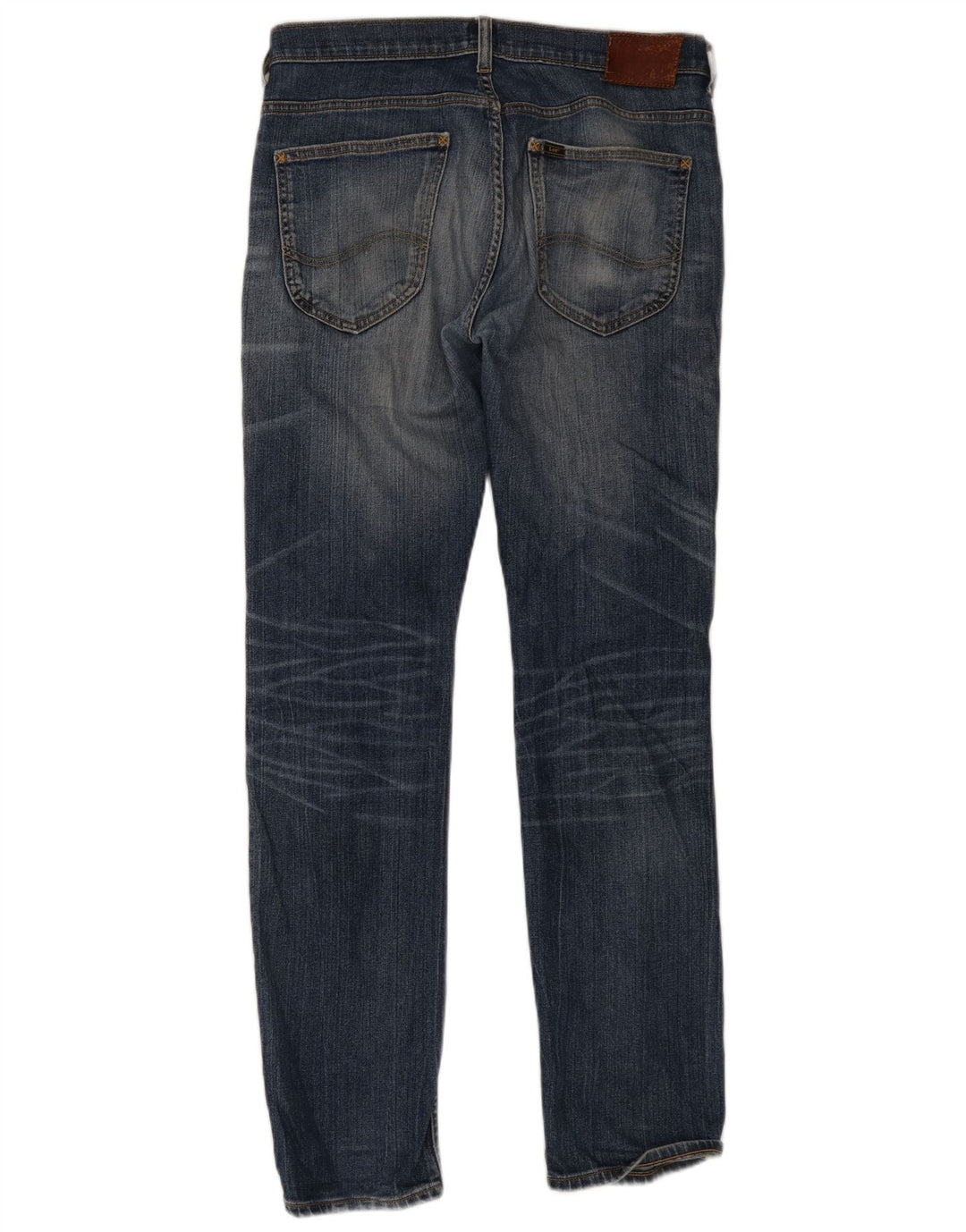Jeans slim Lee Powell invecchiati da uomo W32 L34 cotone blu
