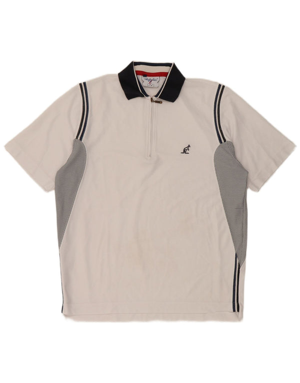 Polo da uomo AUSTRALIAN L'ALPINA IT 46 Small White Colourblock