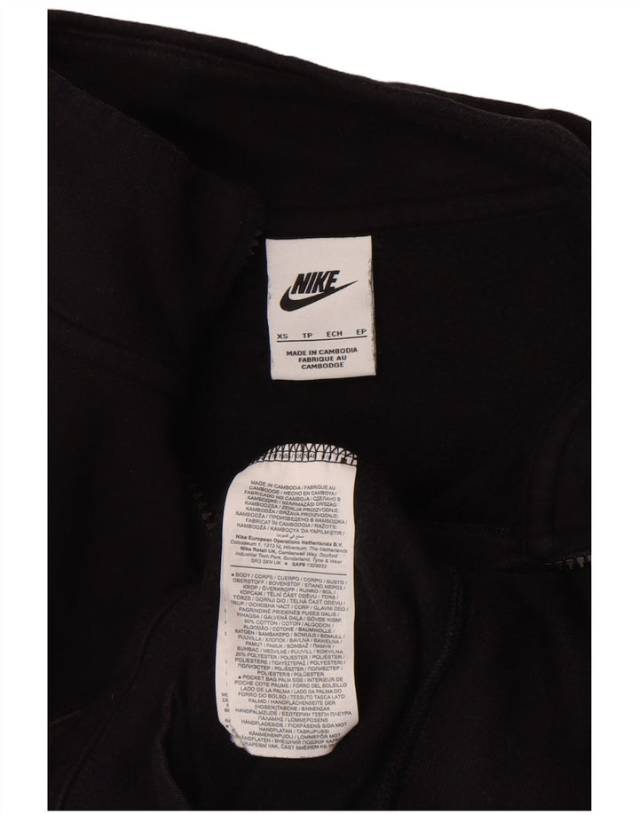 Giacca da tuta da uomo Nike XS in cotone color block nero