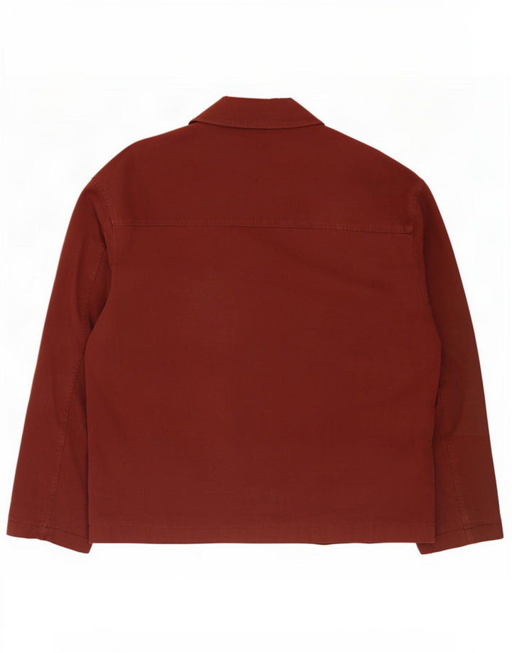 Giubbotto bomber da uomo Zara UK 40 grande in cotone bordeaux