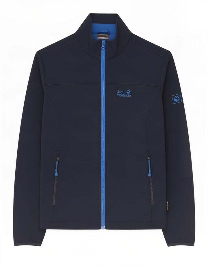 Giacca da tuta da uomo Jack Wolfskin UK 36/38 Poliestere blu navy medio