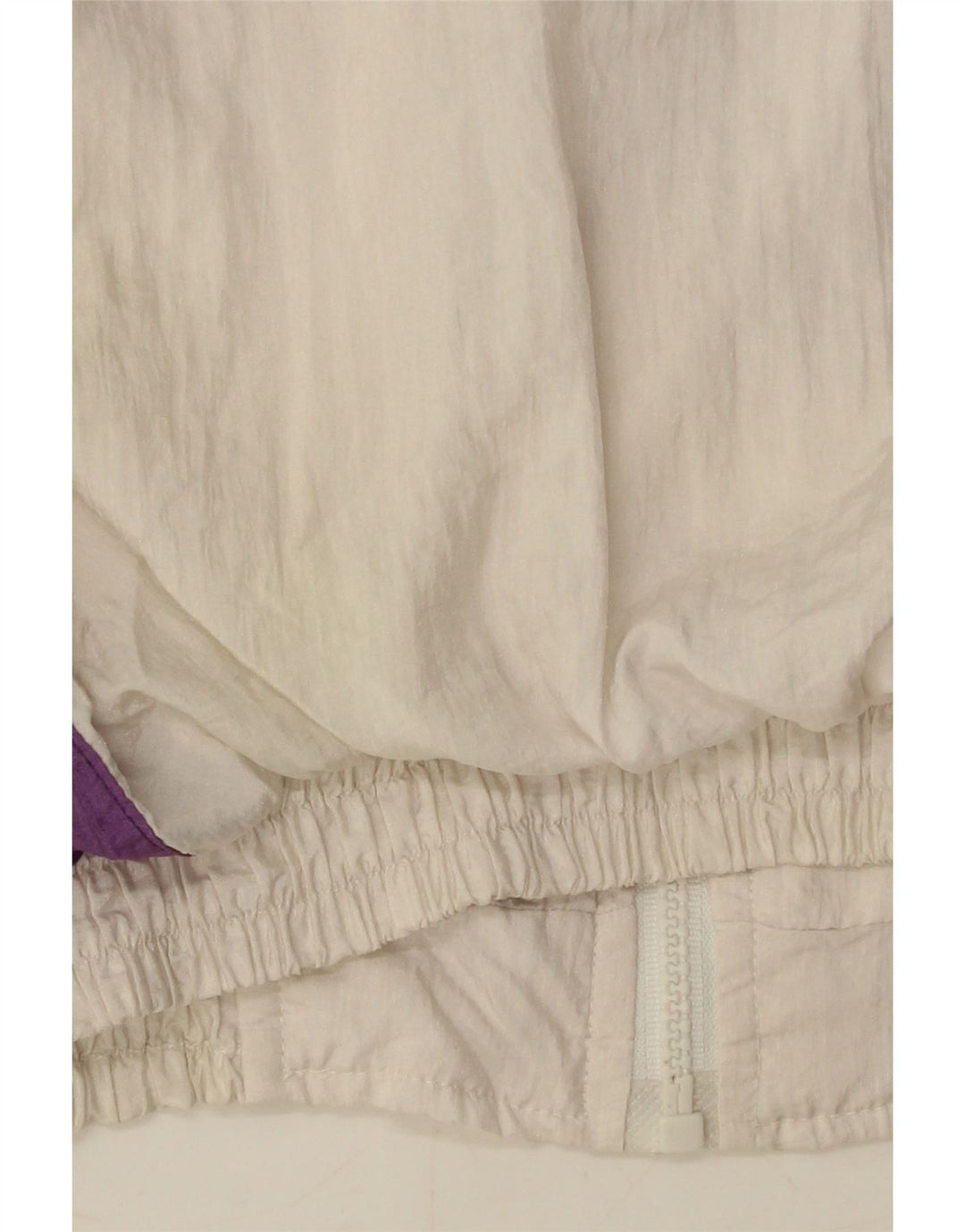 Giacca da tuta oversize da donna VINTAGE UK 10 piccola bianca