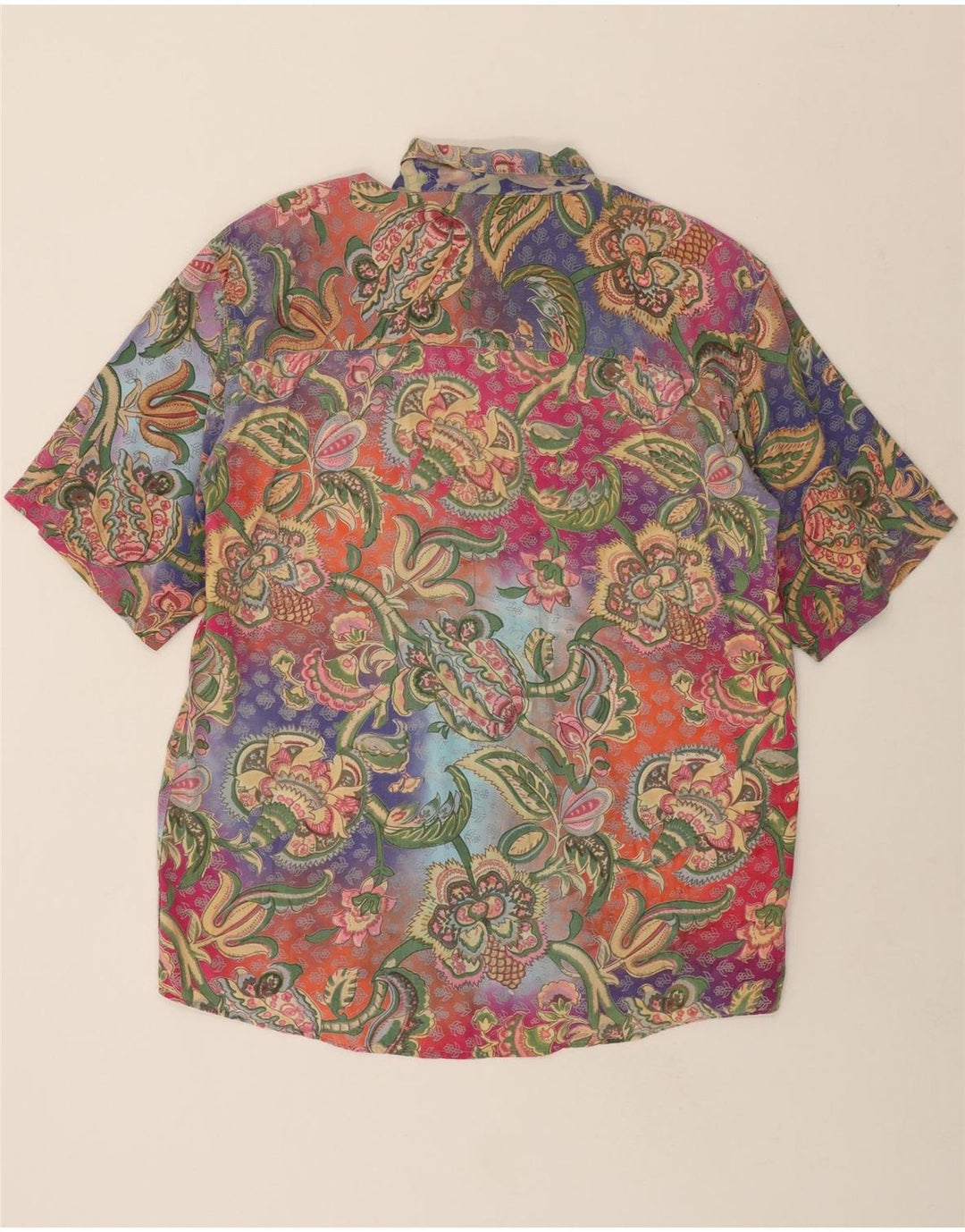 VINTAGE Womens Oversized Shirt Dress UK 14 Medium Multicoloured Paisley Vintage Vintage and Second-Hand Vintage from Messina Hembry 