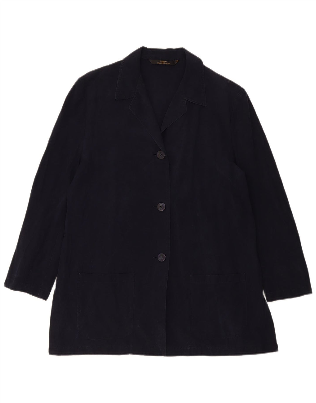 Giacca blazer St. Michael da donna Marks & Spencer UK 14 grande blu navy