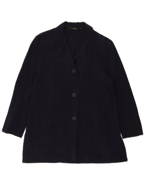 Giacca blazer St. Michael da donna Marks & Spencer UK 14 grande blu navy