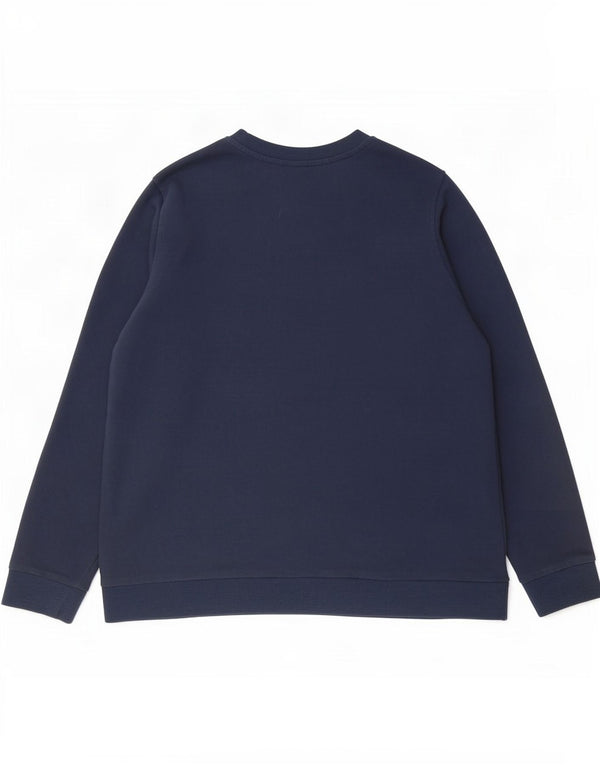 Felpa da donna Marks & Spencer UK 20 2XL Cotone blu navy