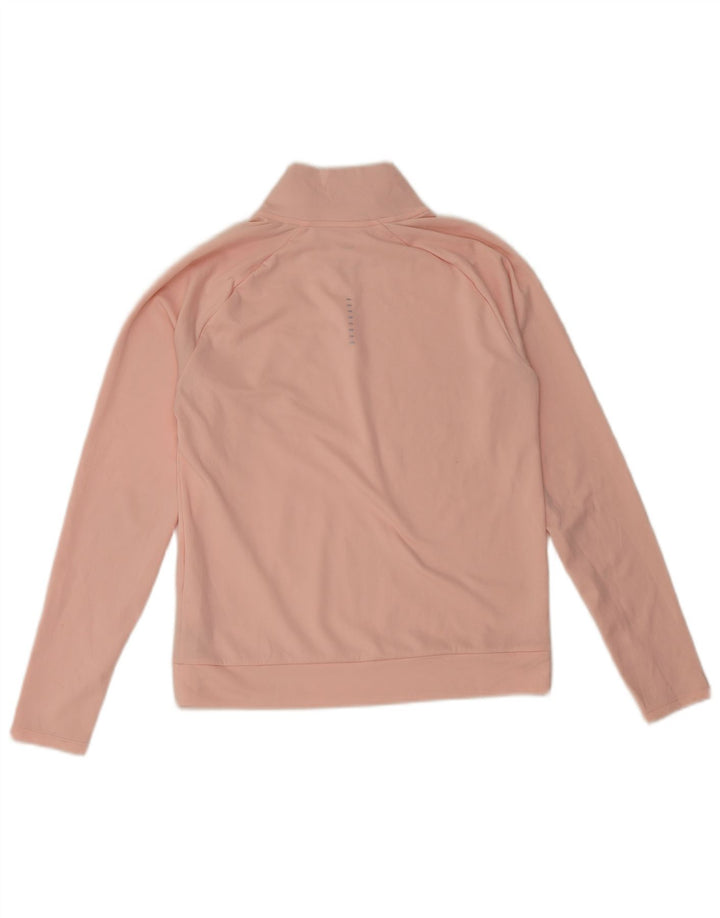 Top da tuta pullover con zip grafica oversize da donna Nike UK 6 XS Rosa