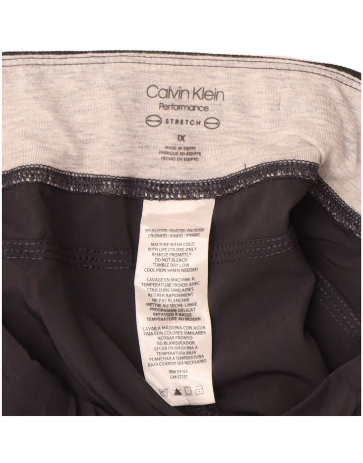Pantaloni da tuta Capri da donna Calvin Klein UK 18 XL Poliestere grigio