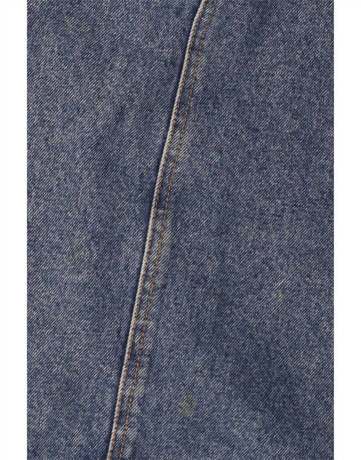 Gonna longuette in denim da donna Carrera W30 in cotone blu medio