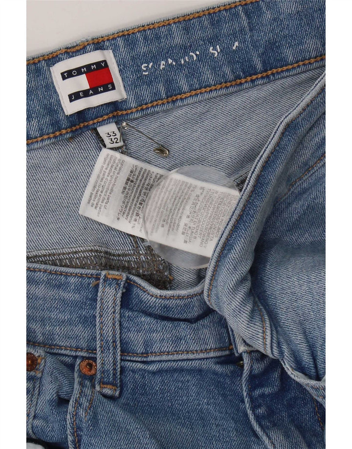 Jeans slim da uomo Tommy Hilfiger W33 L32 cotone blu