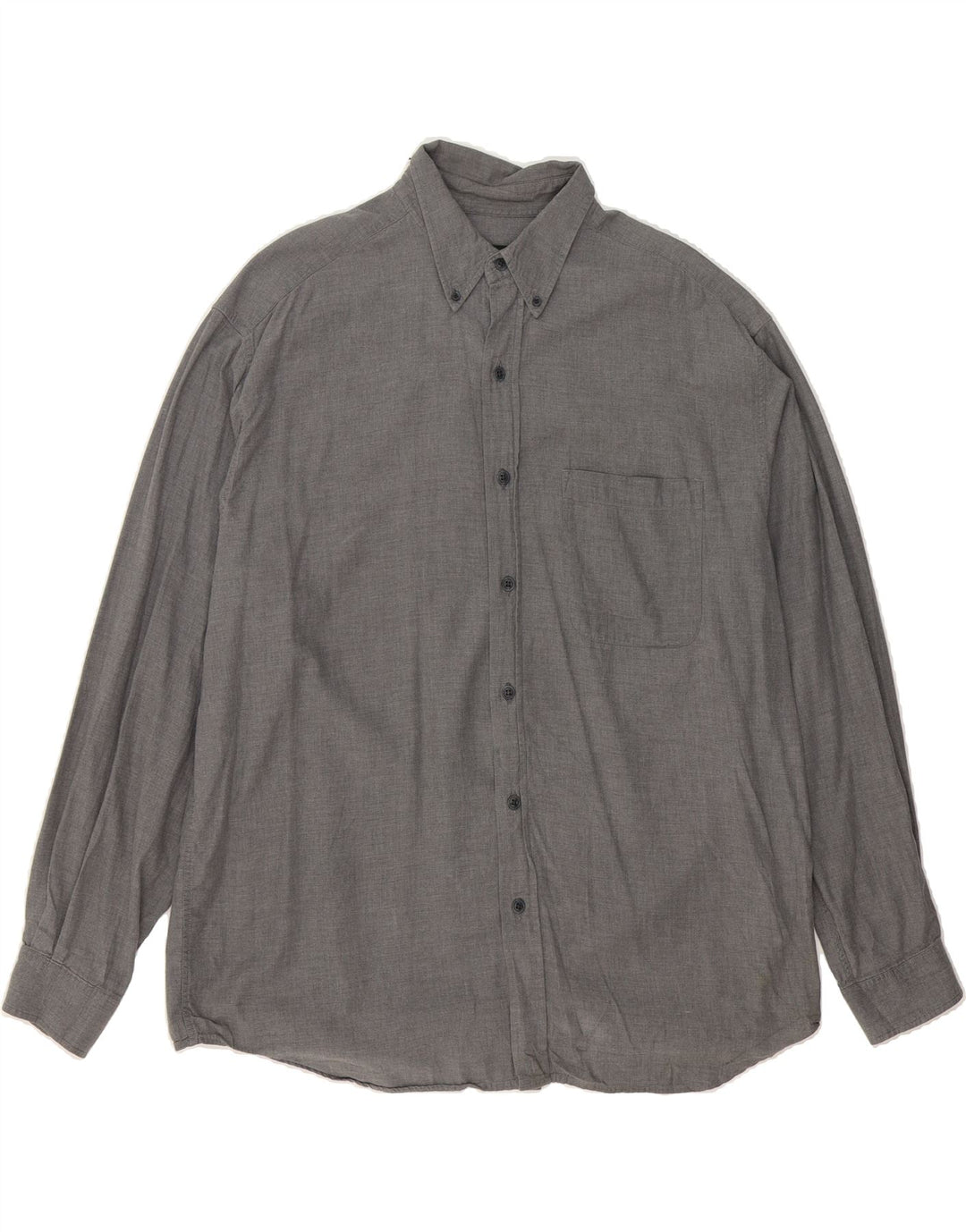 EDDIE BAUER Mens Shirt Large Grey Cotton Vintage Eddie Bauer and Second-Hand Eddie Bauer from Messina Hembry 