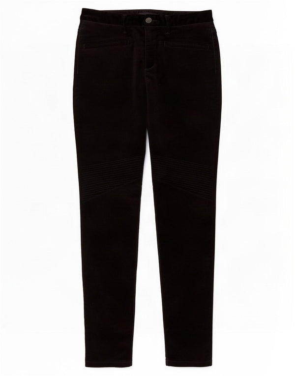 Pantaloni di velluto a coste a vita alta da donna Marks & Spencer UK 12 Medium W32 L29 Bl