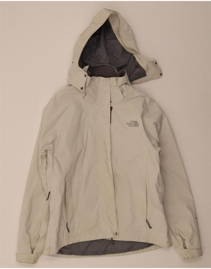 Giacca a vento con cappuccio da donna The North Face UK 16 grande bianco sporco