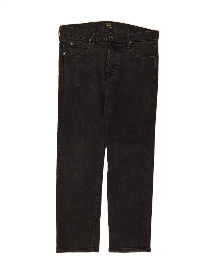 LEE Womens Powell Straight Jeans W32 L27 Black Cotton Vintage Lee and Second-Hand Lee from Messina Hembry 