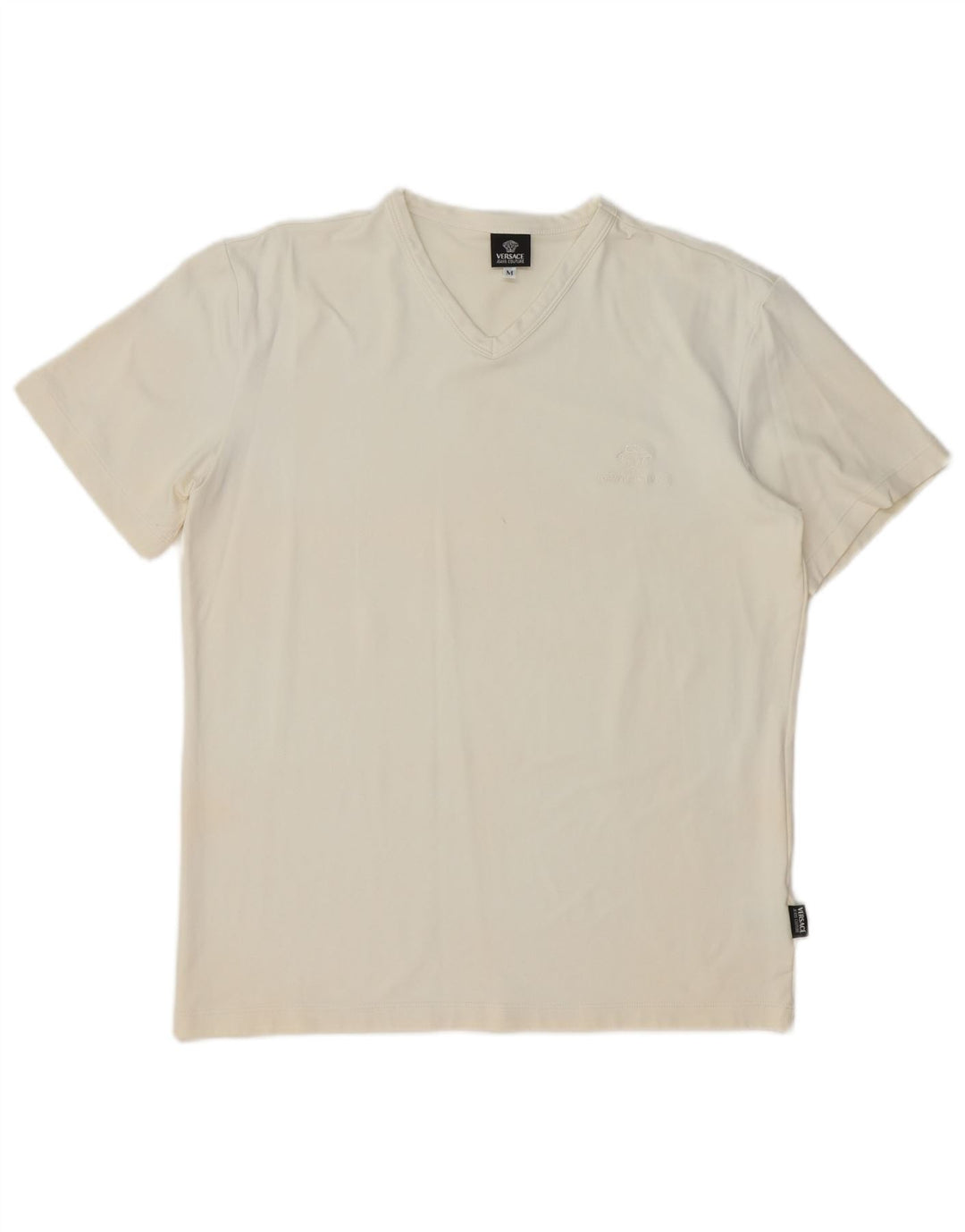 T-shirt Versace da uomo Ittierre Top medio bianco in poliammide