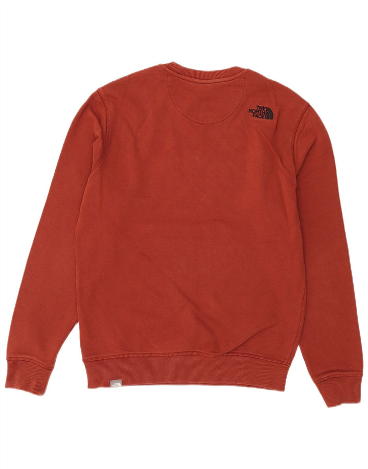 Felpa grafica da uomo The North Face Maglione cotone bordeaux medio