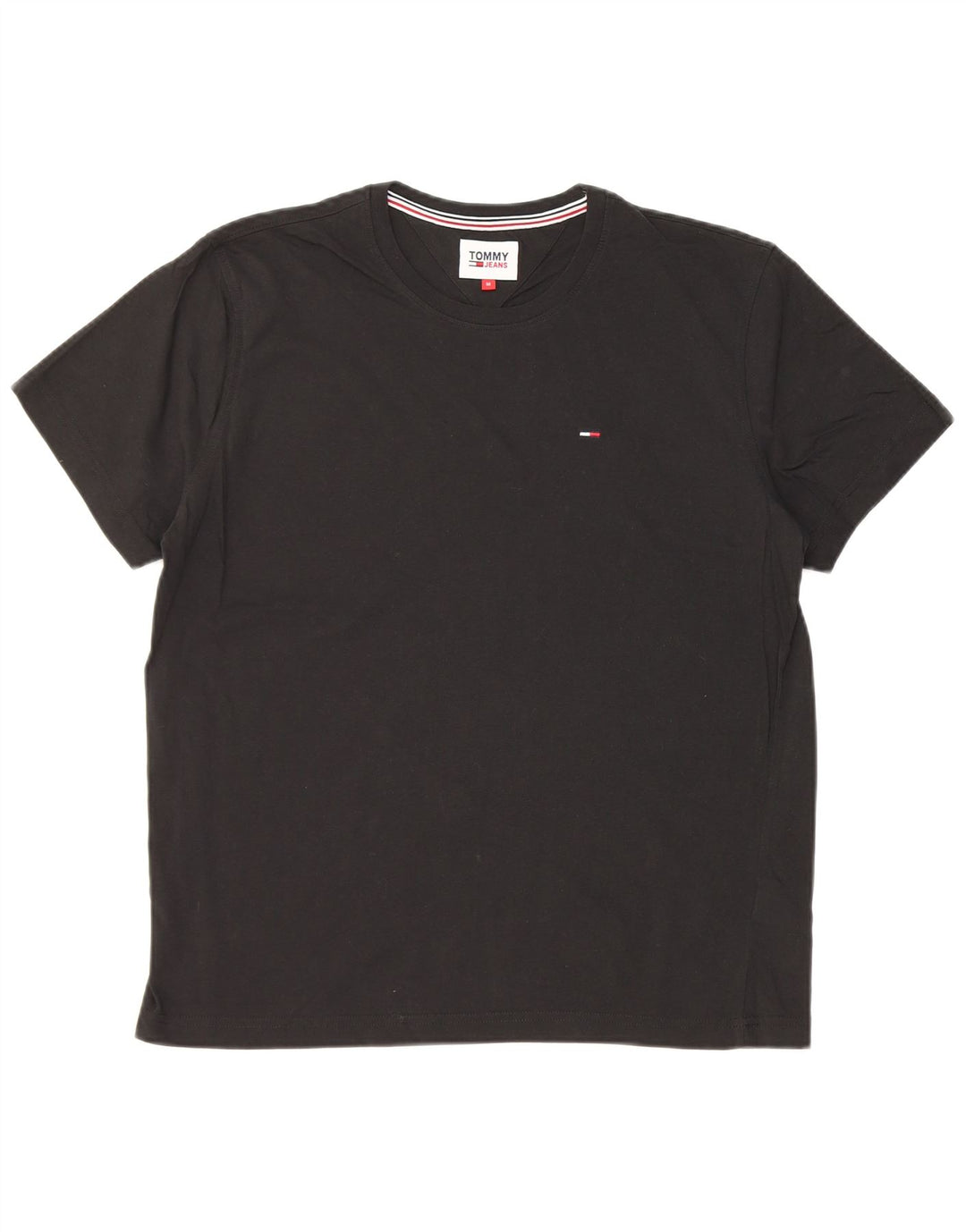 T-shirt da uomo Tommy Hilfiger Top in cotone nero medio