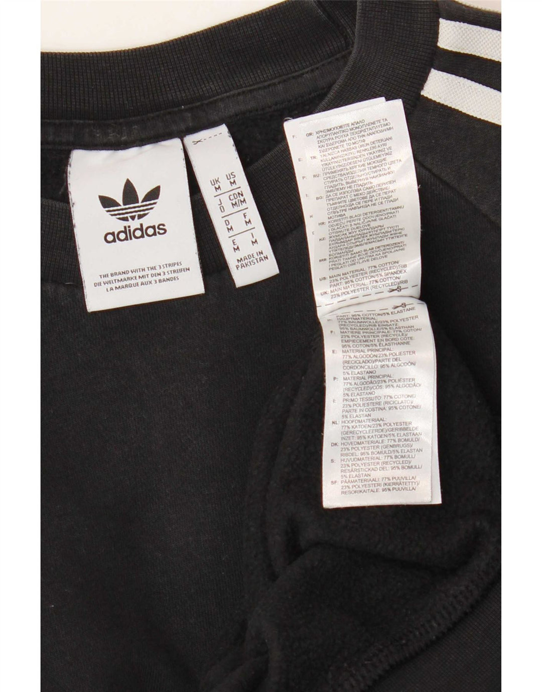 Felpa Adidas Uomo Maglione Medio Nero Cotone