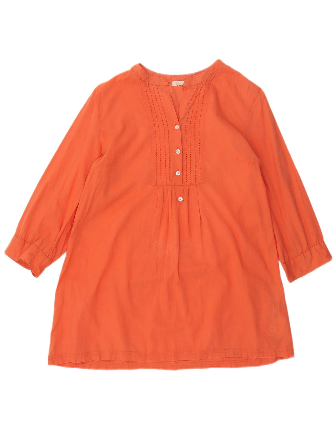 Top tunica manica 3/4 da donna Timberland UK 14 cotone arancione medio