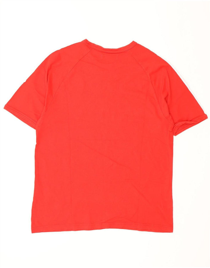 T-shirt da uomo Adidas Top Large rossa in cotone