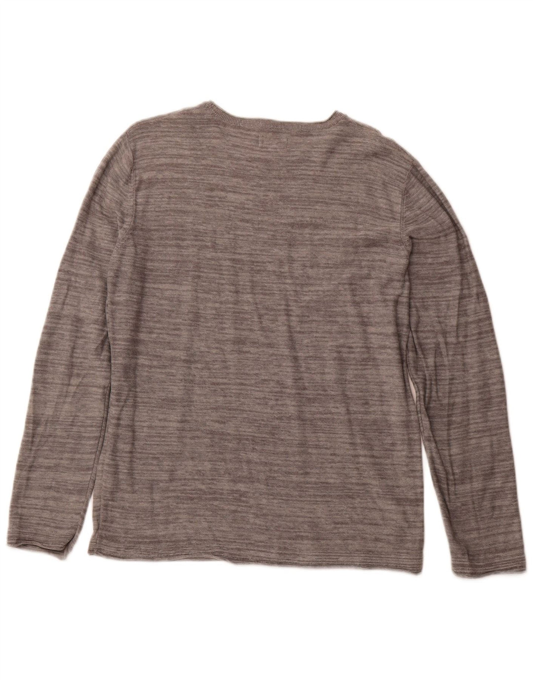 JACK & JONES Top da uomo a maniche lunghe grande in cotone grigio