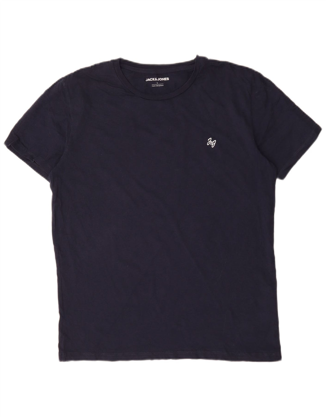 Jack & Jones T-shirt da uomo Top Large in cotone blu navy