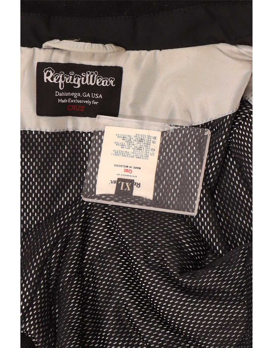 Refrigiwear Giacca bomber Cruz da uomo UK 42 XL poliestere grigio
