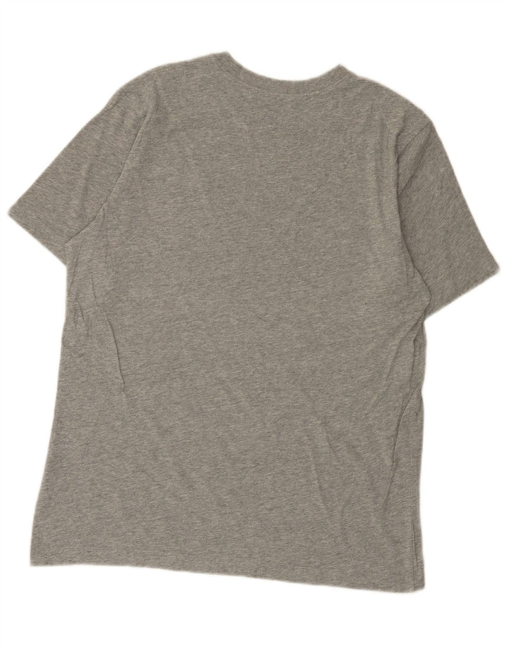 T-shirt da uomo NIKE Top in cotone grigio medio
