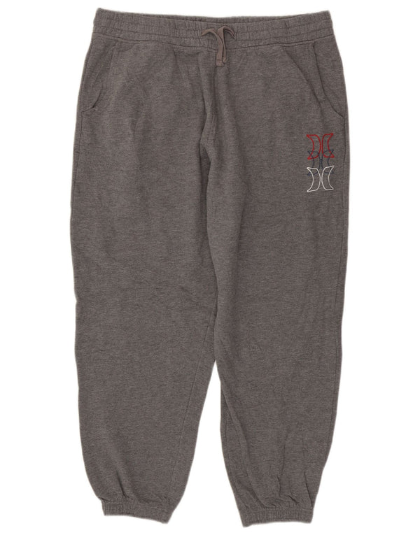 Hurley Mens Graphic Tracksuit Trousers Joggers XL Grey