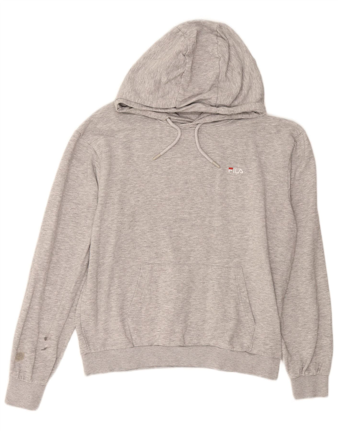 Maglione con cappuccio da uomo FILA piccolo in cotone grigio