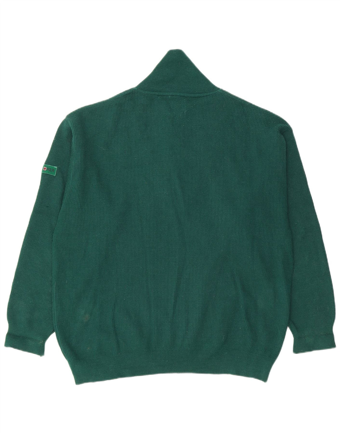 Explorer Maglione da uomo con collo a scialle XL in lana verde