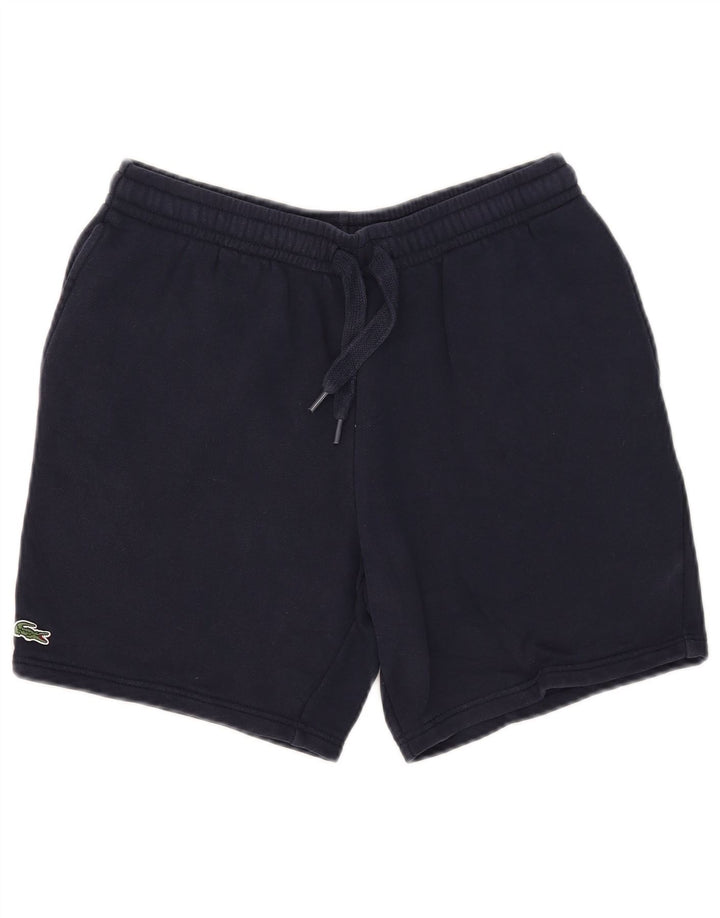 Pantaloncini sportivi vestibilità regolare da uomo Lacoste taglia 4 medio cotone blu navy