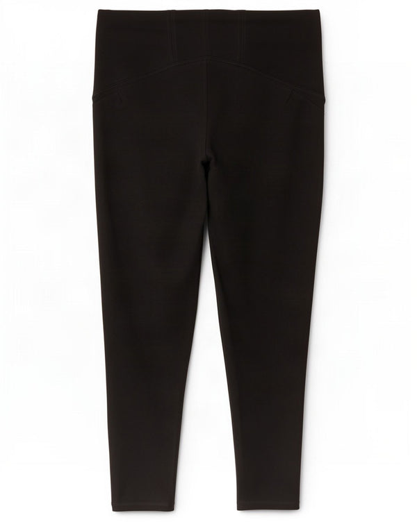 Leggings corti da donna Marks & Spencer UK 16 grande viscosa nera