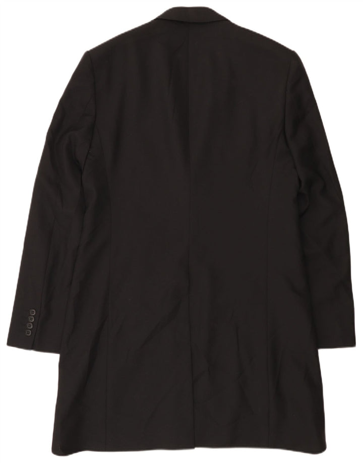 Giacca blazer da uomo Marks & Spencer Autograph a 1 bottone UK 40 media nera