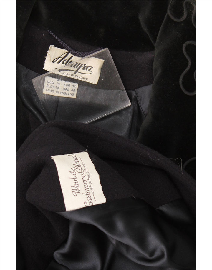 Soprabito oversize da donna Admyra UK 18 XL Lana blu navy