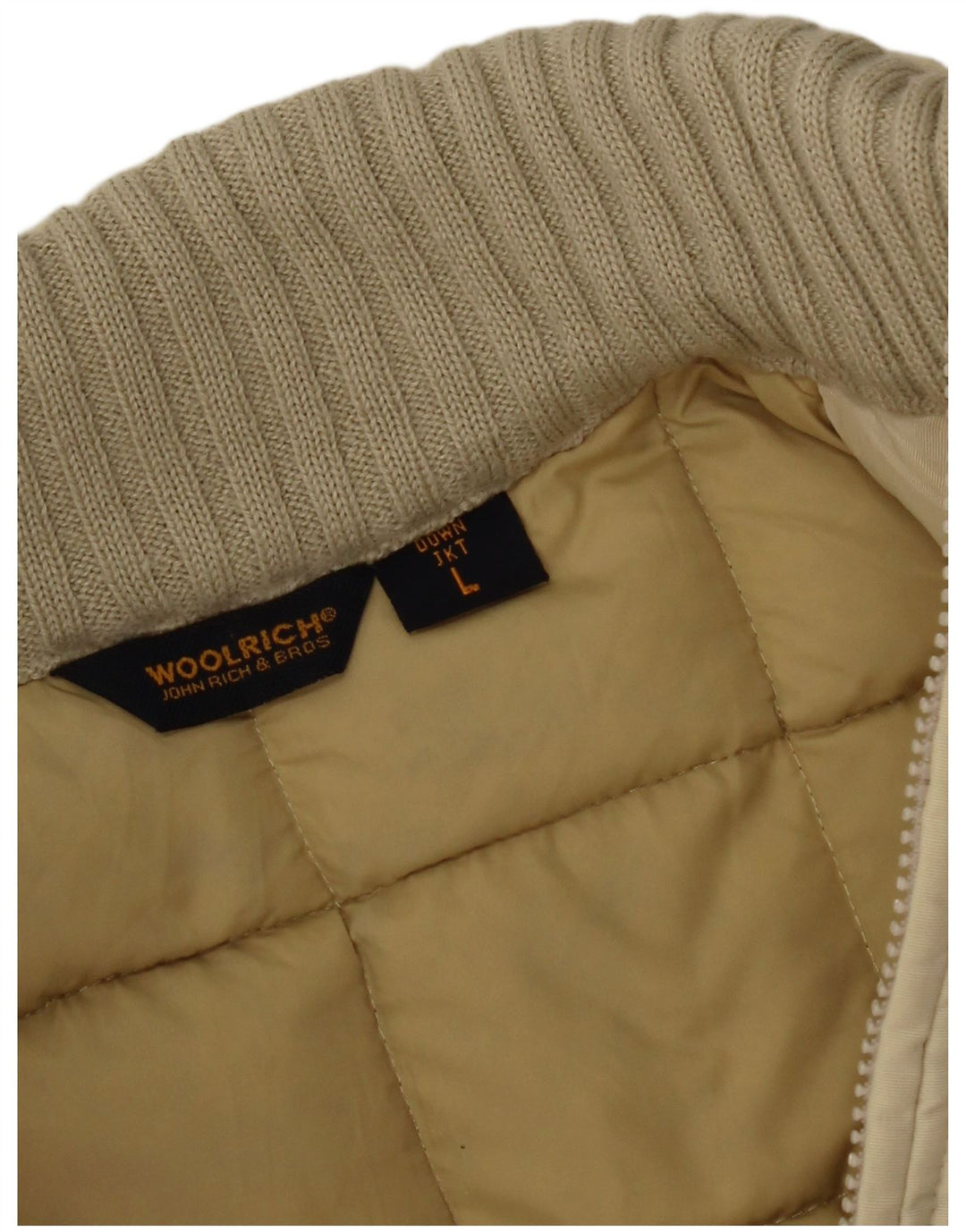 Giacca imbottita da donna Woolrich UK 14 Large Beige