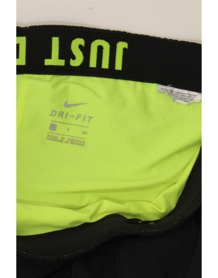 Pantaloncini sportivi Nike Dri Fit da donna UK 8 piccoli neri