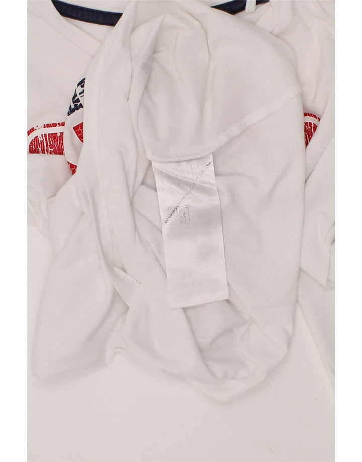 GUESS Boys Graphic Top Long Sleeve 9-10 Years White Vintage Guess and Second-Hand Guess from Messina Hembry 