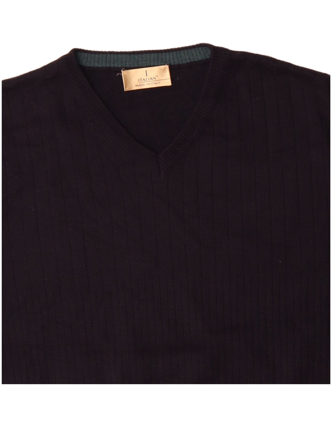 Maglione da uomo con scollo a V Marks & Spencer grande in acrilico blu navy