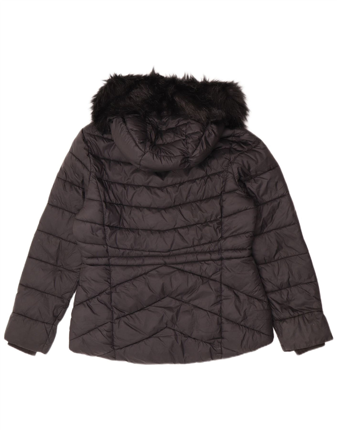 Giacca imbottita con cappuccio da donna Barbour UK 14 Large nera in poliammide