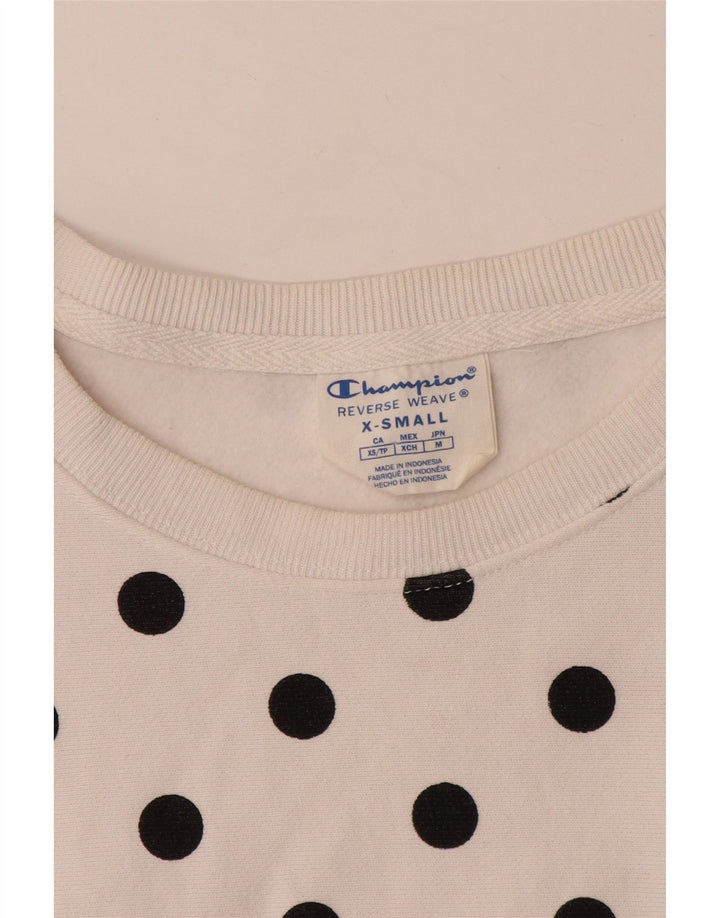 Felpa oversize da donna Champion UK 6 XS pois bianchi