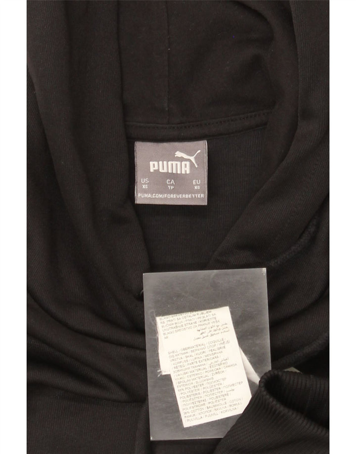 Felpa con cappuccio grafica da uomo Puma XS poliestere nero